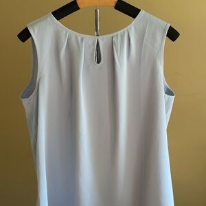 Elegant Light Blue Sleeveless Top